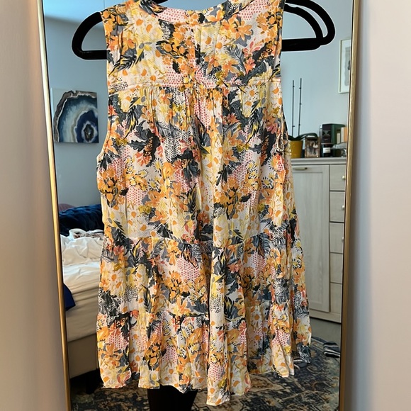 Anthropologie Floral Spring Sleeveless Top - Picture 5 of 6